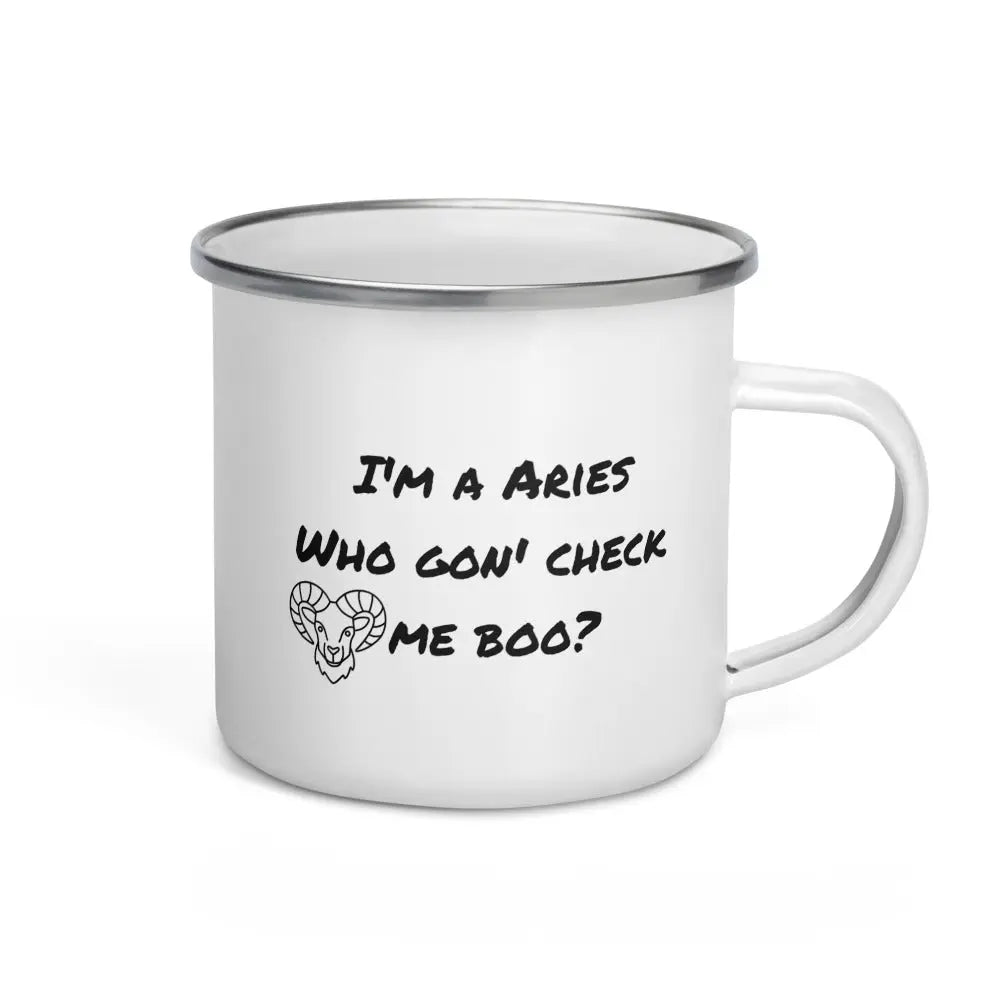 Aries Enamel Mug

