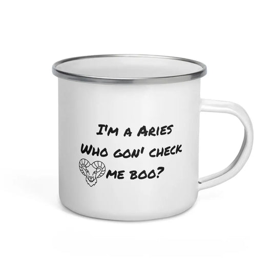 Aries Enamel Mug

