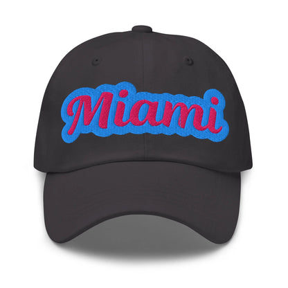 "Miami" Stylish Embroidered Trendy Cotton Dad Hat
