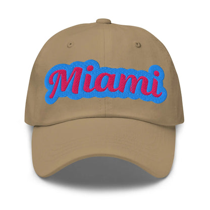 "Miami" Stylish Embroidered Trendy Cotton Dad Hat