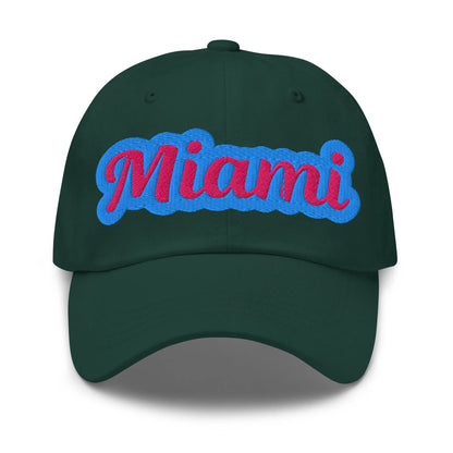 "Miami" Stylish Embroidered Trendy Cotton Dad Hat
