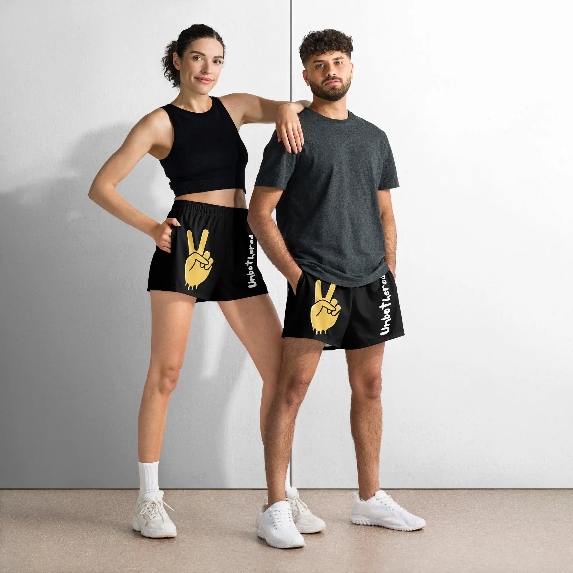 The "Unbothered" All-Over Print Unisex Athletic Shorts