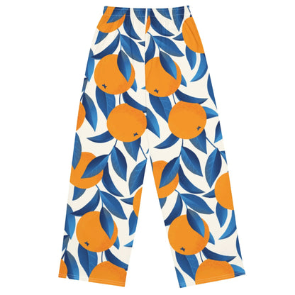 All-Over Print Wide-Leg Pants