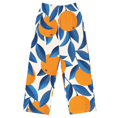 All-Over Print Wide-Leg Pants