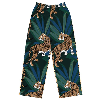 All-Over Print Wide-Leg Pants