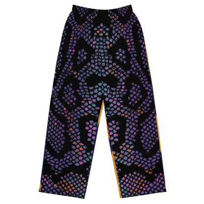 All-Over Print Wide-Leg Pants