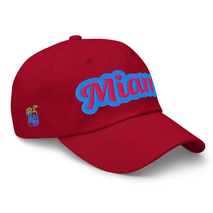 "Miami" Stylish Embroidered Trendy Cotton Dad Hat