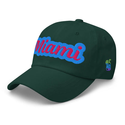"Miami" Stylish Embroidered Trendy Cotton Dad Hat