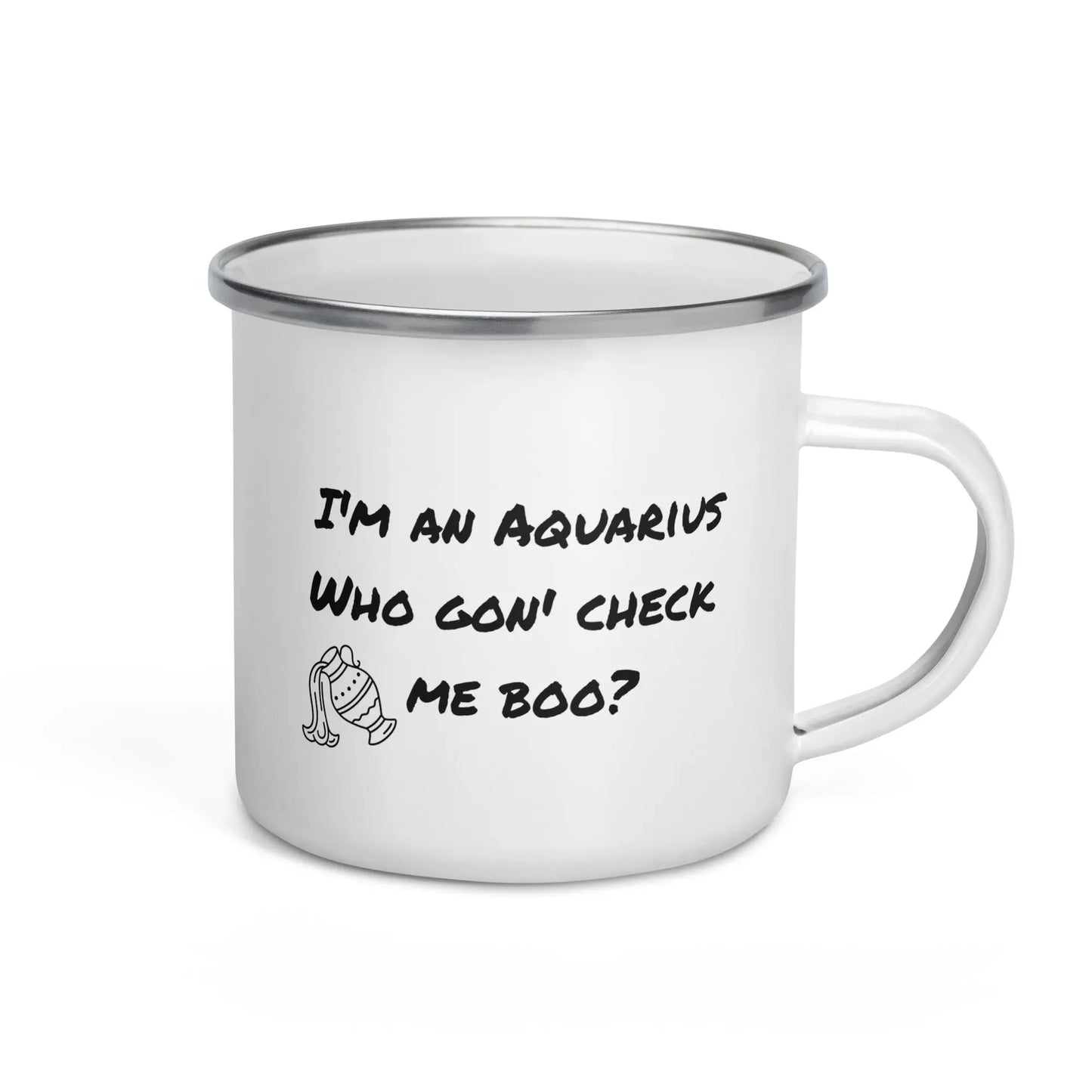 Aquarius Enamel Mug

