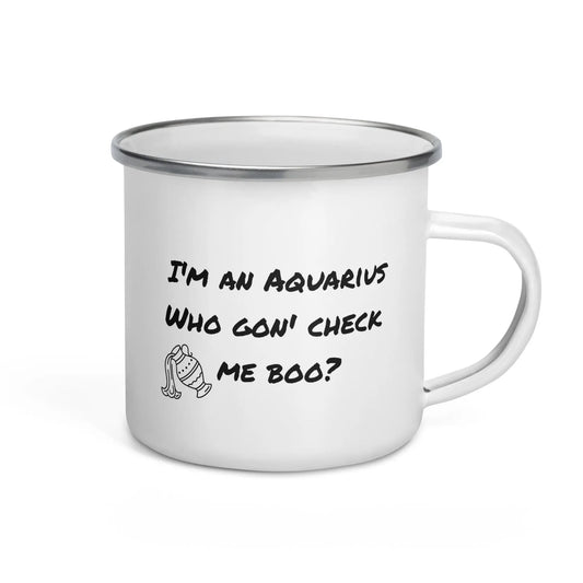 Aquarius Enamel Mug

