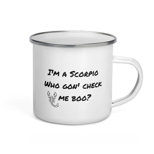 Scorpio Zodiac Enamel Mug

