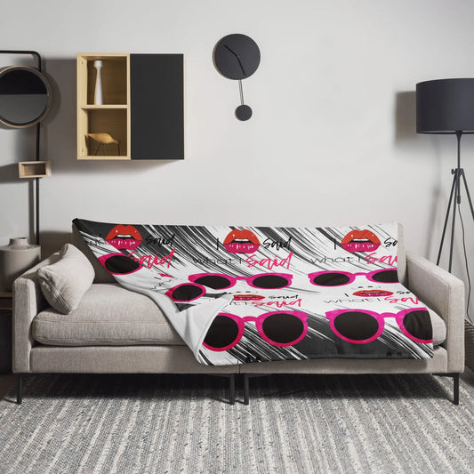 "I Said What I Said" Throw Blanket