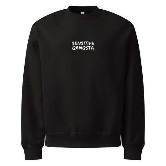 "Sensitive Gangsta" Oversized Heavyweight Sweatshirt